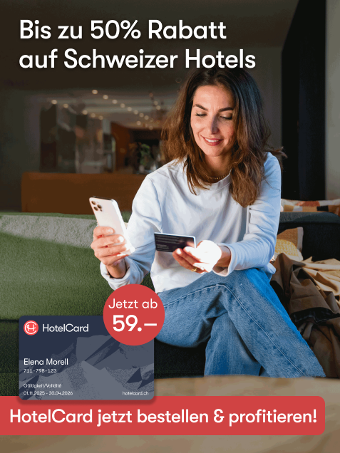 Werbung zu HotelCard Rabatt